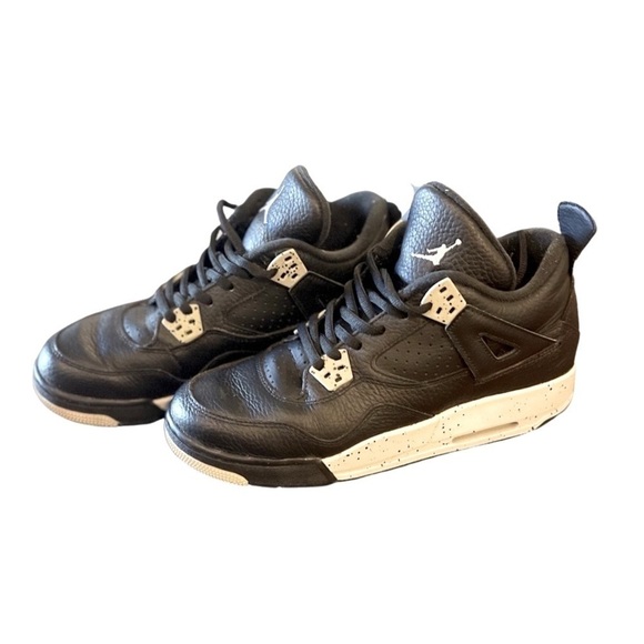 𝅺NIKE Air Jordan 4 Oreos 7Y - Picture 1 of 13